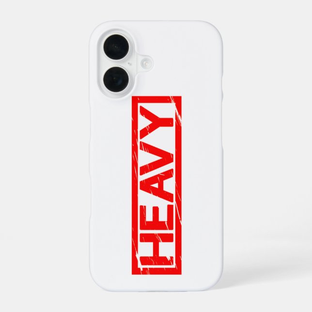 Heavy Stamp Iphone Case (Back)