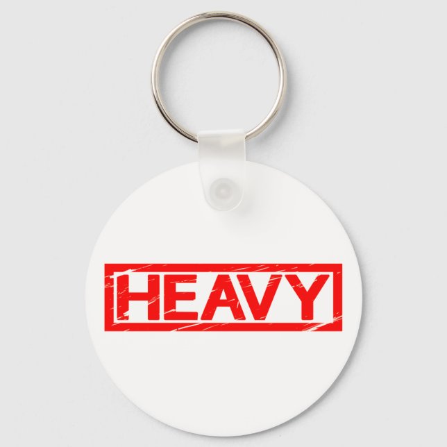 Heavy Stamp Keychain (Front)