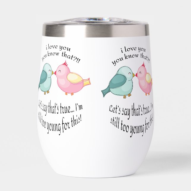 Heavy Thermal Wine Tumbler (Front)