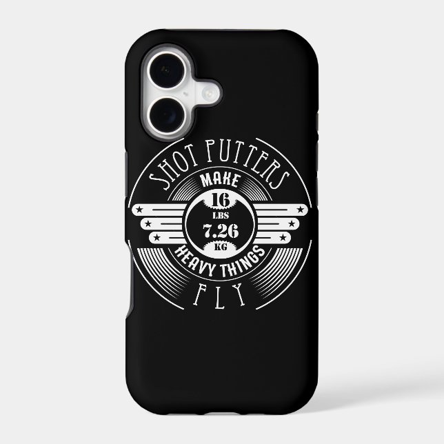 heavy things that fly iphone case (Back)