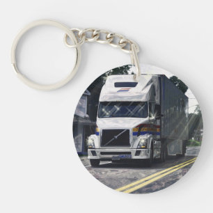 Heavy Transport Truck Art for Lorry Drivers Keychain