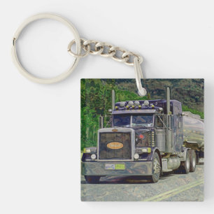 Heavy Transport Truck Art for Lorry Drivers Keychain