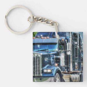 Heavy Transport Truck Art for Lorry Drivers Keychain