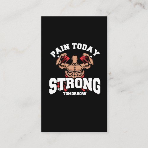 Heavy weightlifting Motivation Muscle Gym Workout Business Card
