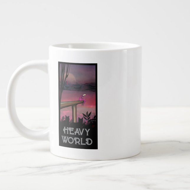 Heavy World Giant Coffee Mug (Left)