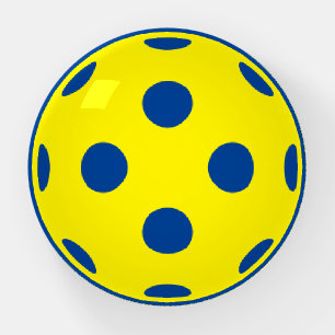 Heavy yellow pickleball acrylic Paperweight gift