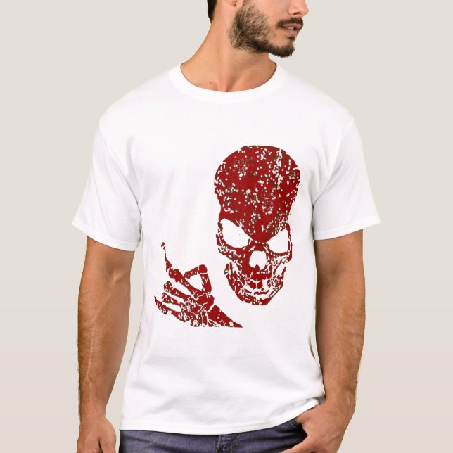 HeavyMetal Skull Red T-Shirt (Front)