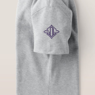 heavyweight breathable embroidery office men white embroidered polo shirt