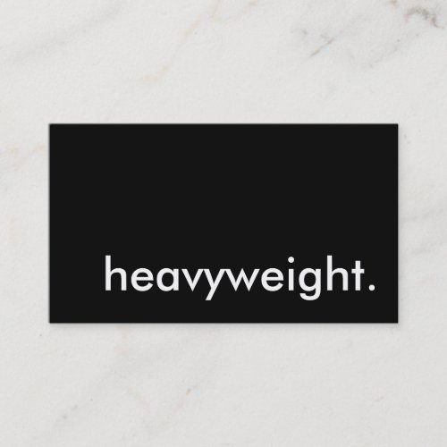 heavyweight. business card templates