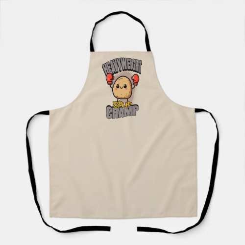 Heavyweight Spud Champ Boxing Potato  Apron