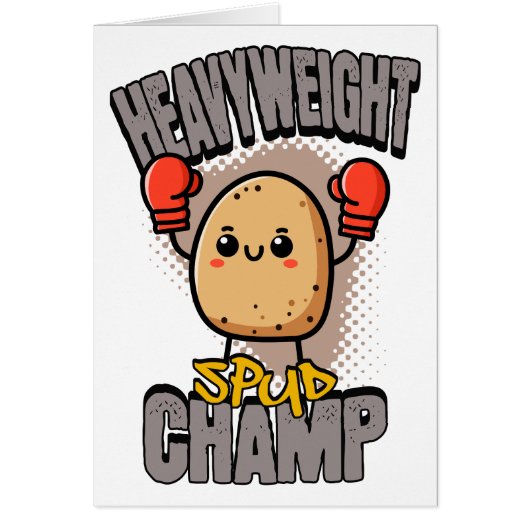 Heavyweight Spud Champ Boxing Potato Cards (Front)