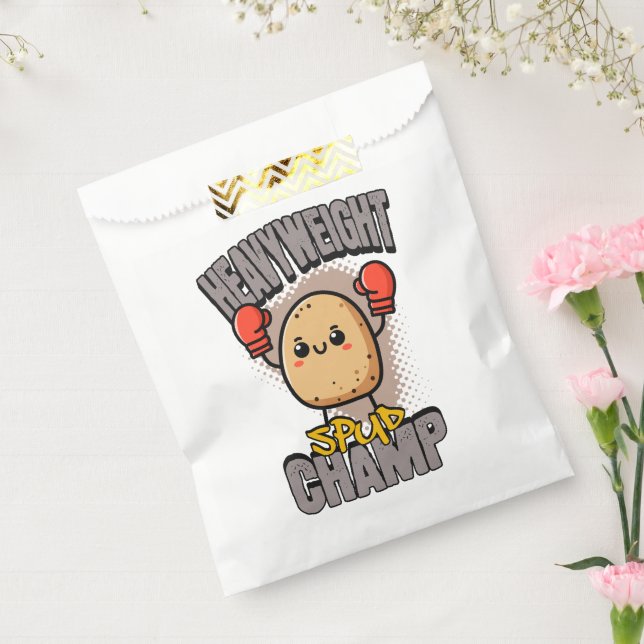 Heavyweight Spud Champ Boxing Potato  Favor Bag (Sealed)