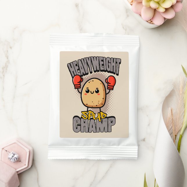 Heavyweight Spud Champ Boxing Potato  Hot Chocolate Drink Mix (Wedding)