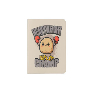 Heavyweight Spud Champ Boxing Potato Passport Holder