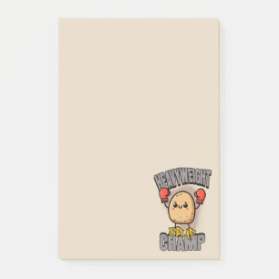 Heavyweight Spud Champ Boxing Potato Post-it Notes