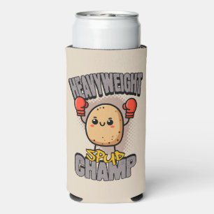 Heavyweight Spud Champ Boxing Potato Seltzer Can Cooler