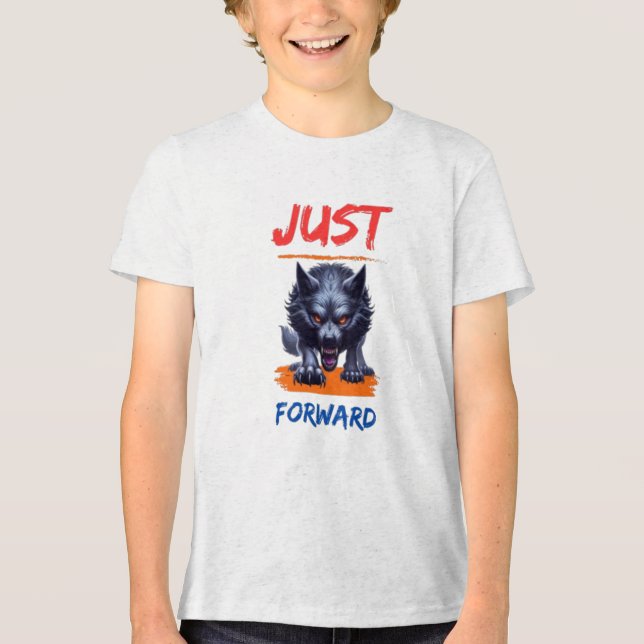 Heavyweight Unisex Crewneck T-shirt Tri-Blend Shirt (Front)