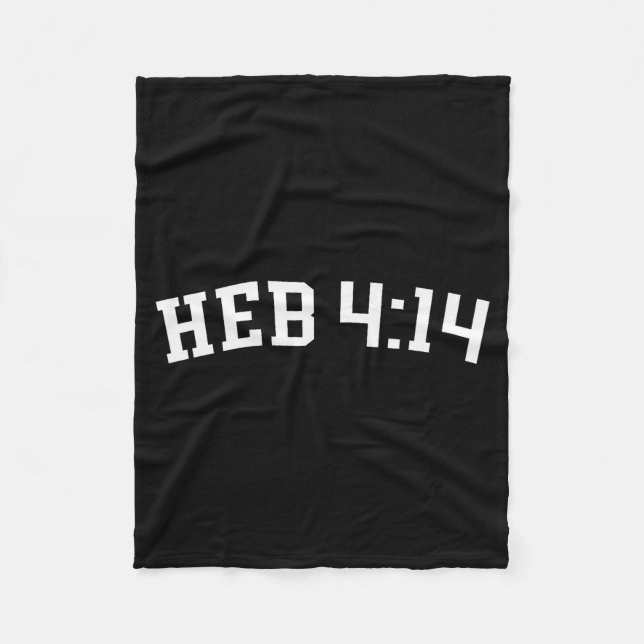 Heb 4_14  fleece blanket (Front)