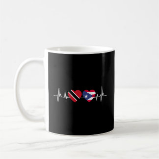 Hebeat Puerto Rico Flag Trinidad And Tobago Coffee Mug