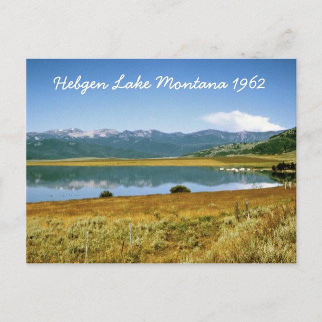 Hebgen Lake Montana Postcard (Front)