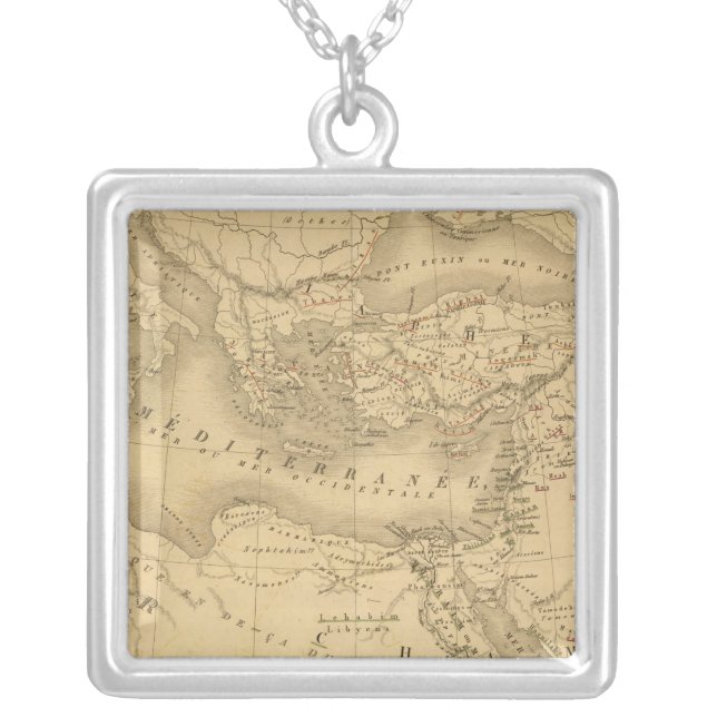Hebreux Silver Plated Necklace (Front)