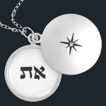 Hebrew Aleph and Tav Silver Plated Necklace<br><div class="desc">As it is written in Genesis 1:1,  “In the beginning God (Aleph/Tav) created the heavens and the earth.” Jewish sages say the truth contains everything from Aleph to Tav.</div>