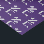 Hebrew Aleph Tav White on Royal Purple Tissue Paper<br><div class="desc">Hebrew Aleph Tav wrapping paper, white typography on a Royal Purple background. Individually the letters represent: 'Aleph' the 'Author' of life and 'Tau' the 'Mark' of the Covenant. (Like: 'X marks the spot', 'I was here' or 'this is mine'). Hebrew reads right to left. When the letters Aleph-Tav are put...</div>