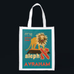 Hebrew Alephbet ReUsable Grocery Tote-Add Name Bag<br><div class="desc">Hebrew Alephbet ReUsable Grocery Tote-Add Name. Save the planet. Holds up to 50 lbs. Add your own name or just have the art. Great for carrying your school supplies or cute birthday gift bag.</div>