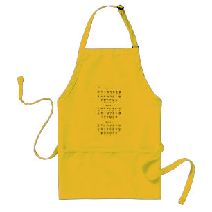 Hebrew Alphabet Adult Apron
