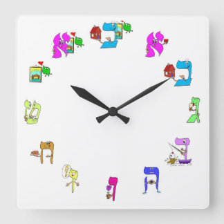 Hebrew alphabet clock