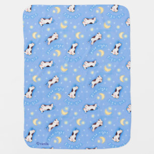 hebrew cow jumping over the moon baby blanket