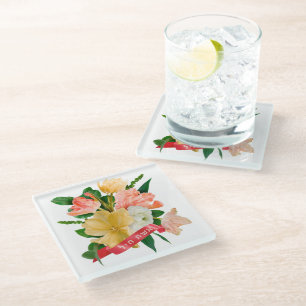 Hebrew: Eshet Chayil - [Jewish] Woman of Valor  Glass Coaster