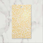 Hebrew Foil Gift Tags<br><div class="desc">Add meaningful touches to gifts with this elegant tag featuring Hebrew script characters in a beautiful repeating pattern. Customizable background colors suit any celebration. Perfect for Hanukkah, bar/bat mitzvahs, weddings, birthdays, or Jewish holidays. High-quality tags ideal for present wrapping, gift bags, party favors, or anyone celebrating Jewish heritage and traditions...</div>