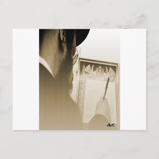 Hebrew groom by aes postcard (Front)