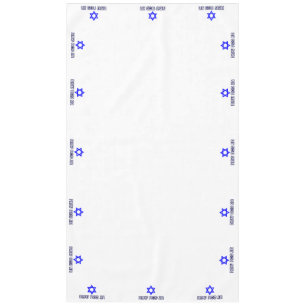 Hebrew Happy Passover Star Of David (XL) Tablecloth