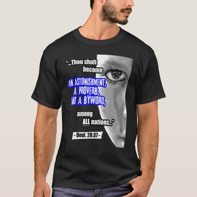 Hebrew Israelite Clothing Judah Proverb Byword Bib T-Shirt (Front)