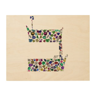 Hebrew Letter BET Wood Wall Art
