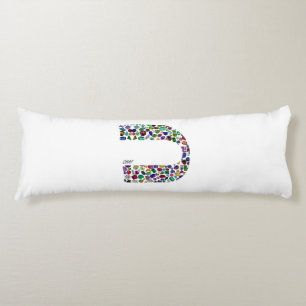Hebrew Letter 'CHAF' Body Pillow