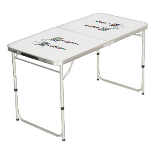 Hebrew Letter 'CHET' Beer Pong Table
