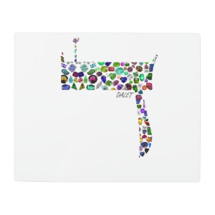 Hebrew Letter Dalet Metal Print