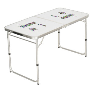Hebrew Letter HEY Beer Pong Table