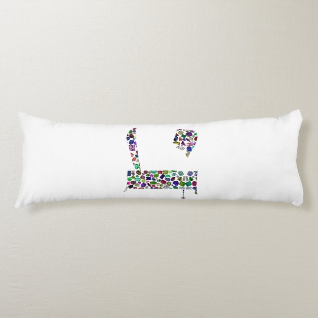 Hebrew Letter HEY Body Pillow (Front)