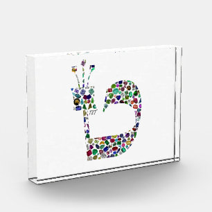 Hebrew Letter 'TET' Photo Block