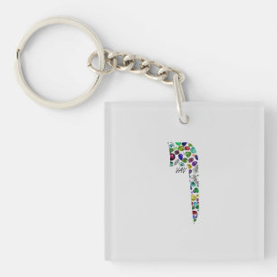 Hebrew Letter VAV Keychain