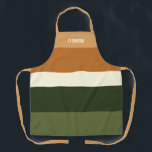Hebrew Personalized Stripe All-Over Print Apron<br><div class="desc">This clean modern stripe design will give a professional look to your favorite baker. A personalized Apron is sure to make anyone smile... even Bubbie! Celebrate the art of fine baking with this fresh, look. To type in Hebrew- set your keyboard to input Hebrew Characters and simply type! Coordinates with...</div>