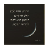 Hebrew Rosh Chodesh New Moon Torah Quote Exodus 12