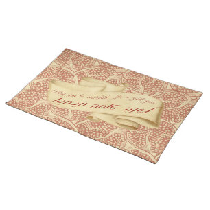 Hebrew Shana Tova Tikatevu Challah Cover Cloth Placemat