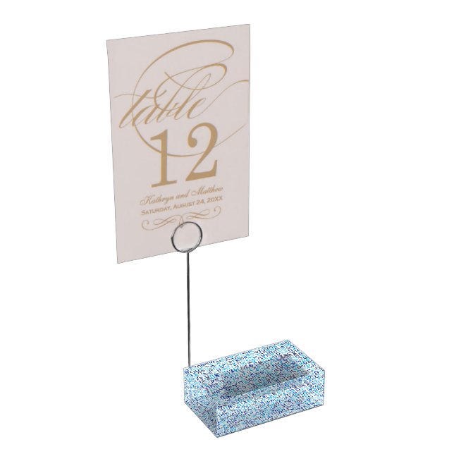 Hebrew Table Number Holder (Corner)