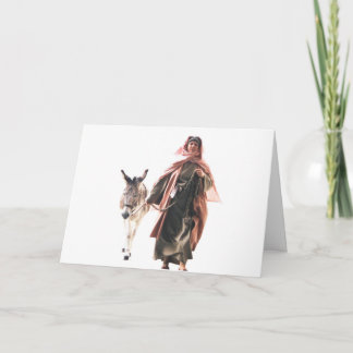 Hebrew woman with Donkey - The Jerusalem Entry Holiday Card