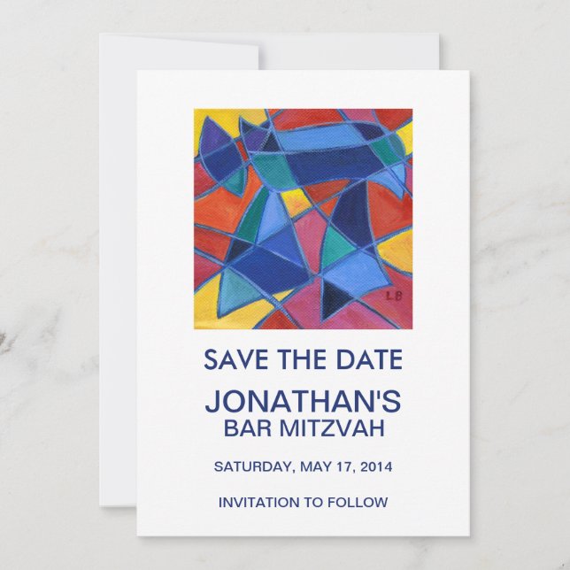 Hebrew Word Chai – Life Save The Date (Front)